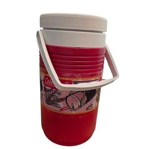 Coleman 1/2 Gallon Water Jug Insulated Cooler Red Flip Spout Outdoor Sports Work